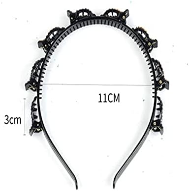 2pc Double Bangs Hairstyle Hairpin Headband 2023, Headband With Clips Attached - Image 4
