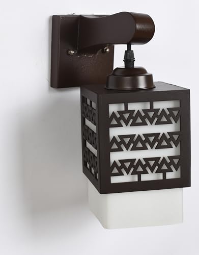 Image of BENE Fontana Wooden Indoor Modern Wall Light, E-27 Base Wall Lamp for Home Decor - Living Room, Bedroom, Dining, Hallway, Staircase, 11 cm (Wood, Pack of 2)