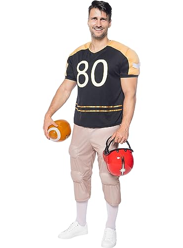 Funidelia | Déguisement Football américain musclé pour Homme Rugby & Quarterback - Déguisement pour Adultes et Accessoires pour Halloween, Carnaval et fêtes. - Taille M