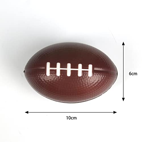 Zimbro 12Pack 4Inch Footballs Stress Relief Ball For Classroom Prizes Mini Foam Sports Balls Football Party Decorations Carnival Classroom Prizes Football Goodie Bag Stuffers #TOP1