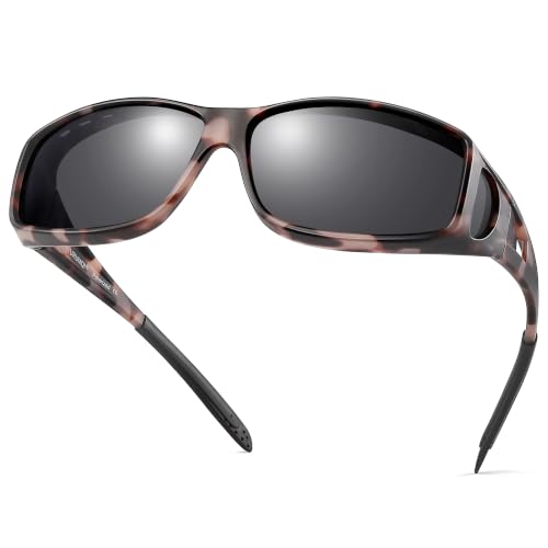 Image of URUMQI Polarized Sunglasses Fit Over Glasses for Men Women, Wraparound Sun Glasses UV400 Protection for Driving Fishing