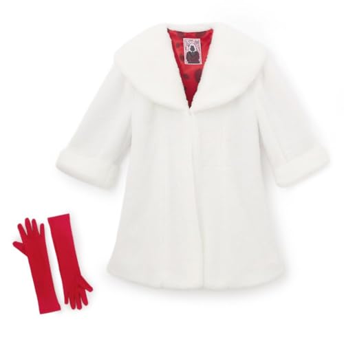 Disney Store Official Cruella De Vil Halloween Costume for Girls - Disney Halloween Costumes for kids - Dress up Clothes for Pretend Play - Cosplay Costume with Embroidered Details - Size 5/6