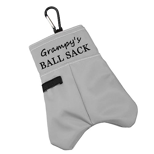 BLUPARK Golf Ball Storage Bag for Dad (Grampy's Ball Sack), 6 Balls, 18 cm * 15 cm (7.08