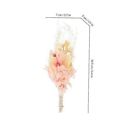 6 pcs mini flores secas para decoración de bodas miniatura 4