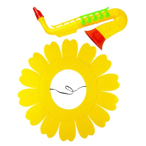 Alipis 1 Set Saxophone Props Antenna Headband Musical Instruments Music Plastic Trumpet Simulation Trumpet Instrument Learning Early Educational