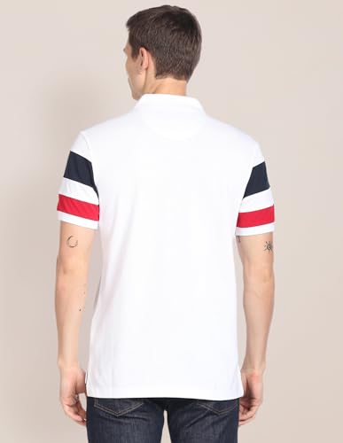 Image of U.S. Polo ASSN. Solid Slim Fit Polo T Shirts for Men - 100% Cotton, Half Sleeves Mens Tshirt
