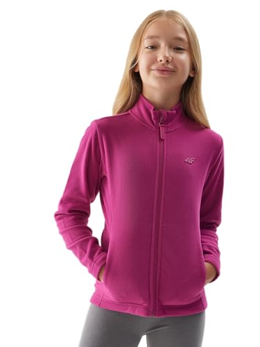 4F Mädchen F110 Fleece, Dark pink, 8 años