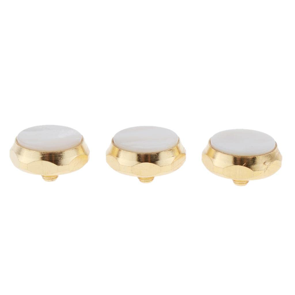 BNF® Colored Trumpet Finger Buttons Musical Brass Instrument Parts White-image-5