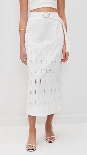 AMUR Women's Jay Textured Twill Midi Skirt2