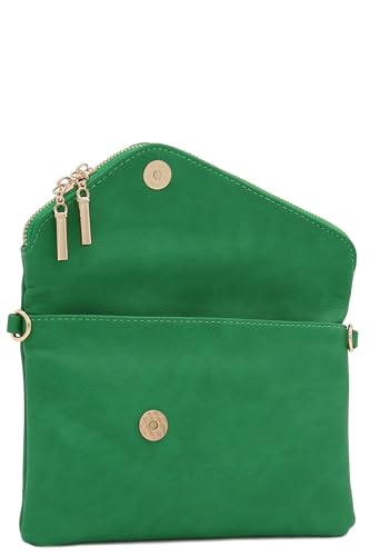 Image of FashionPuzzle Envelope Wristlet Clutch Crossbody Bag with Chain Strap