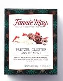 Fannie May Candies Holiday Mini Pretzel Collection - White Dark and Milk Chocolate