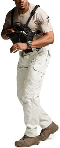 Image of CQR Men's Tactical Pants, Water Resistant Ripstop Cargo Pants, Lightweight EDC Work Hiking Pants, Outdoor Apparel
