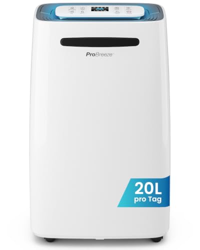 Pro Breeze Luftentfeuchter 20L in 24h Entfeuchtungsleistung...