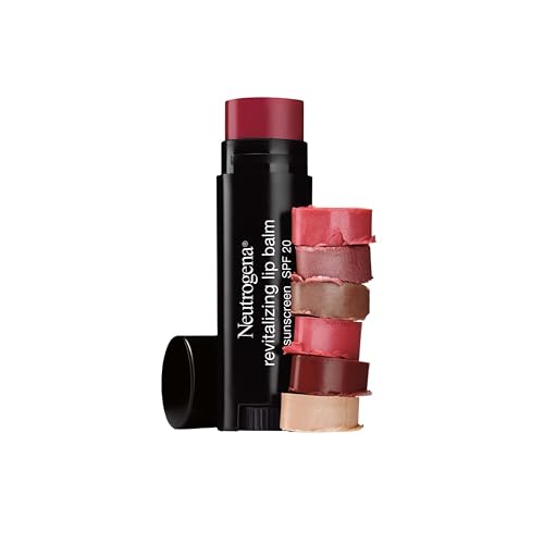 Image of Neutrogena Revitalizing Lip Balm Spf 20, Fresh Plum 60.15 Oz, Dry Skin Type