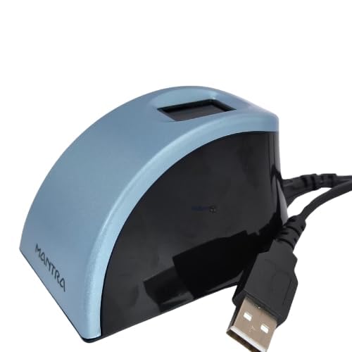 Yukonics Access FM220u L1 | Biometric Fingerprint USB Scanner | with RD Services & Latest Version Fingerprint Scanner (White)