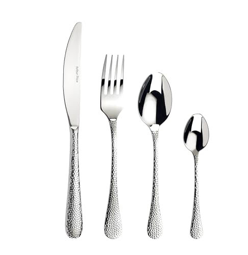 Arthur Price ZAVA1601 Avalon 16 Piece 4 Person Cutlery Set, Stainless Steel, Silver