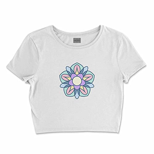 T-Shirt Blanc Court Femme Buwtswi-100145-s Top Mode Taille S