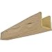 Ekena Millwork BMRW3C0060X120X264PP 3-Sided (U Riverwood Endurathane Faux Wood Ceiling Beam, 6"W x 12"H x 22
