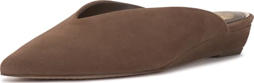 Vince Camuto Women's Vinia Slip-On Flat Mule, Toasted Taupe, 5.5