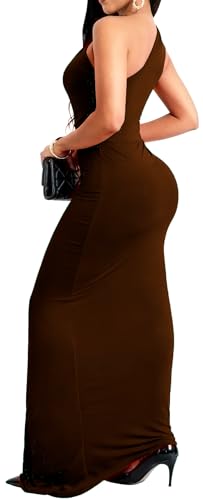 Image of SxClub Formal Dress for Women Cocktail Sexy Bodycon Sleeveless Evening Party Floor Length Long Prom Dresses