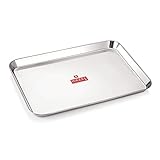 Hazel Stainless Steel Serving Tray Rectangle | Platters for Serving Food Decorative for Dining Table