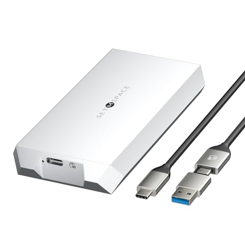 Enclosure NVME 40 Gbps M.2 Compatible Thunderbolt 3/4 USB4 miniatura 1