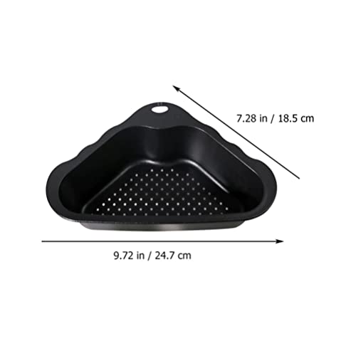 Colador triangular de acero inoxidable para fregadero miniatura 2