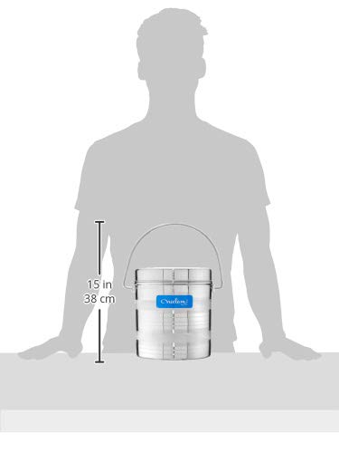 Image of Neelam Stainless Steel 19, 22 Gauge Diamond Milk Pot, 8800 ml, Stainless Steel Storage Can Useable As Steel Dabba, Milk, ghee, Oil Storage, Etc. Heavy Jointless Body, Induction Compatible, Silver