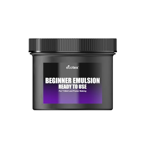 Ecotex Beginner Screen Printing Emulsion (Pint - 16oz.) - Pre-Sensitized Ready to Use Photo Emulsion for Silk Screens and Fabric - for Plastisol Ink and Water Based Ink Screen Printing Supplies