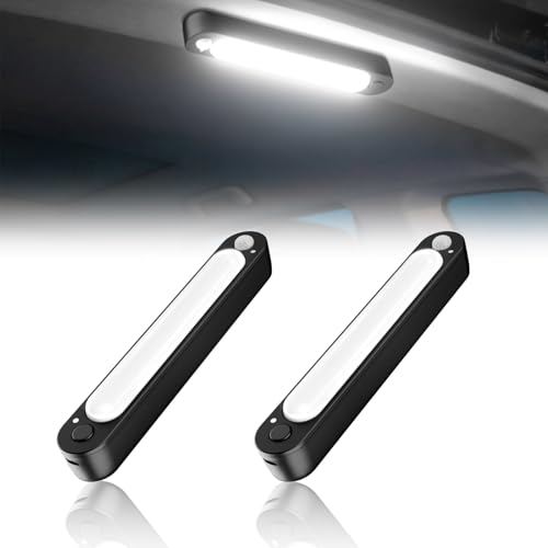 HUOYANGUANG Motion Sensor Car Trunk Lights Truck Interior Lights Wireless RV Interior Lighting 1500mAh Rechargeable Sensor Light 2 Modes Truck Roof Ceiling Light for Pickup Camper RV Van 2 Pack