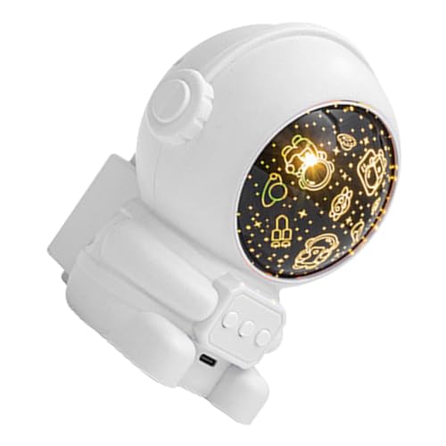 Homoyoyo Proyector de Luz LED con Diseño de Astronauta Enchufable para Crear Relajante Dormitorio Baño y Decoración Atmosférica Versátil