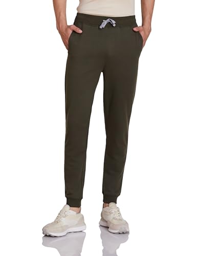 Image of Amazon Brand - Symbol Men's Cotton Rich Strechable Knit Terry Track Pants - Regular Fit