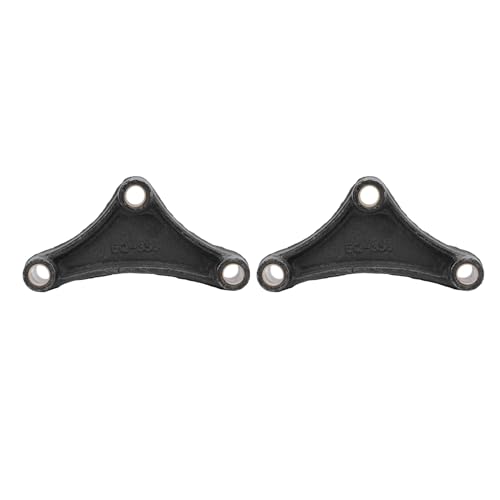 EQ 356 Trailer Leaf Spring Equalizer, 6.13in Double Eye Springs Equalizer para resortes de 1 3/4 pulgadas de ancho, de hierro fundido de alta resistencia con orificios para pernos de 9/16 pulgadas, equalizador curvo para viaje suave miniatura 2