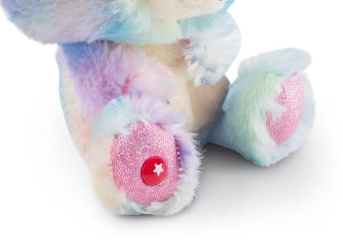 NICI Glubschis: Das Original – Rainbow Candy 15 cm – Kuscheltier Hase mit großen Augen – Flauschiges Plüschtier mit Glitzeraugen – Schmusetier für Kuscheltierliebhaber – 45561