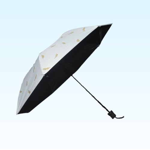 Image of KEKEMI 3 Fold Plain Pipine Umbrella for Men & Women