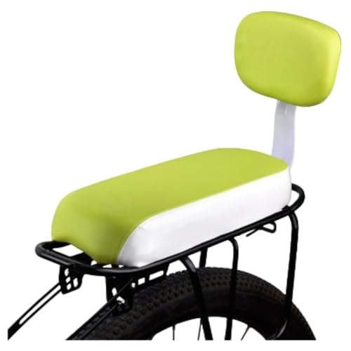 KIEHUA 自転車後部座席 背もたれ付き マウンテンバイク 子供用 快適なシートクッション アームレスト マルチカラー 自転車アクセサリー (グリーン)