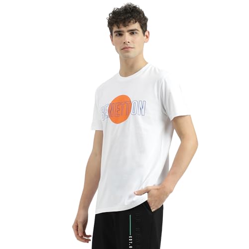 Image of United Colors of Benetton Men's Cotton Regular Fit T-Shirt
