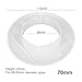 PP Plastic Cable Entry Cover for HVAC, AC, and Conduit Pipes – White Pipe Hole Cover with 40mm to 80mm Adjustable Diameter (40/50/55/60/70/80mm) – Frost & Heat Resistant(70mm)