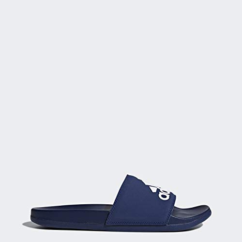 Image of adidas Performance Men's adilette Comfort Sandal, dark blue /white /dark blue, 13 M US