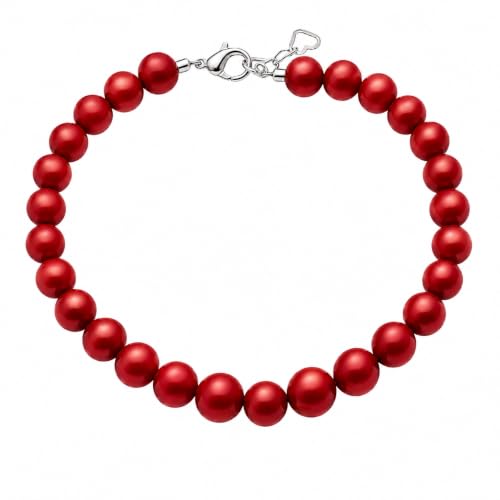 Image of Baby Crystals Personalized Red Bracelet for Protection -Baby Jewelry for Girls | 14K Gold-Plated or Sterling Silver Initial Charm Bracelet | Baptism, Birthday Gifts