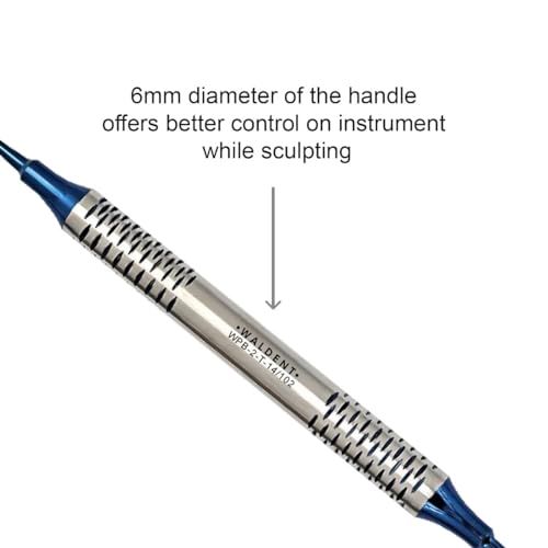 Image of Waldent Composite Instrument WPB-2-T-14 /102 | Titanium Coated Non-Stick Dental Tool | 6mm Ergonomic Handle