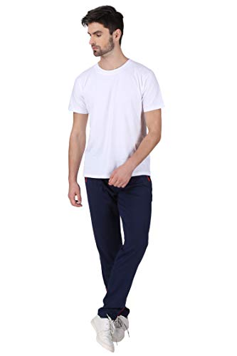 Image of Neo Garments Men's Cotton Solid Regular Fit Trackpants /Jogger /Trouser with Side Pockets