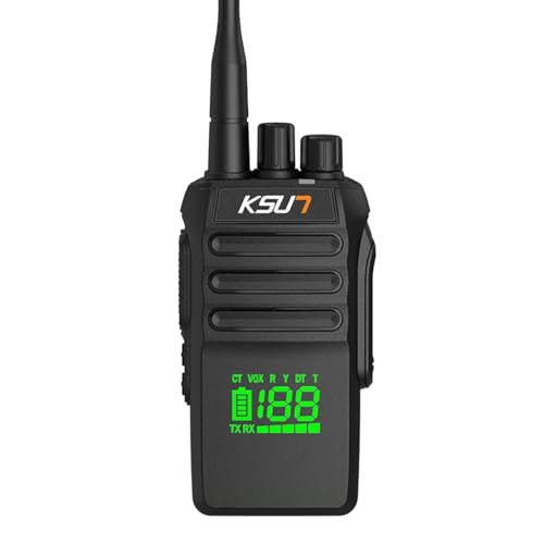 KSUN P88 Handheld Marine Radio Floating IP68 Waterproof Portable Marine Two-Way Radio International Marine Channels 136-174 MHz LED Screen for Safe Boating Vibration Drainage Backlit Boat Radio