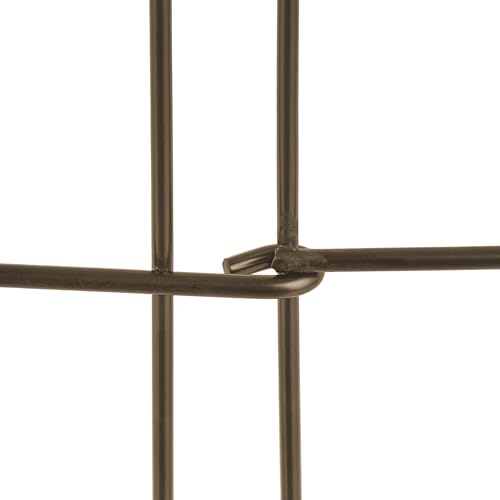 Relaxdays Beeteinfassung, 4er Set, Metall, HxB: je 28 x 38,5 cm, Beetumrandung für Garten, Zierzaun zum Stecken, Bronze