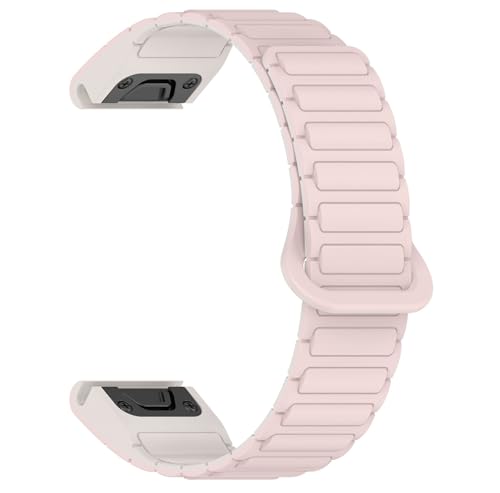 for Garminガーミン Fenix 7X Pro/8 51mm バンド ベルト 交換バンド シリコン マグネット固定 簡単調節 Instinct 2X/3 50mm/Epix Pro 51mm/Fenix 7X/6X/Enduro3/2なども対応 強