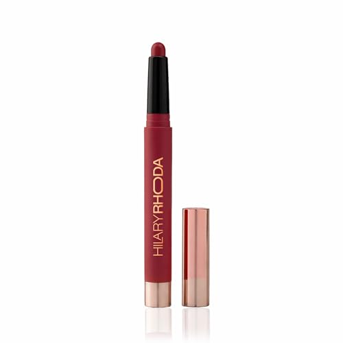 Image of Hilary Rhoda Maxx Stay Non Transfer Lipstick | Matte Finish & Transfer-Proof | 16-Hour Stay | Creamy Finish & Smudge Proof | Crayon Lipstick - 1.5g (Crimson Flame - Shade 13)