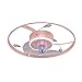 Wentylator sufitowy Oświetlenie sufitowe LED Wentylator sufitowy 51X2W z pilotem DimmableSpeed ​​Regulatio Wyciszenie Wentylator sufitowy ze światłem LED (kolor: różowy)