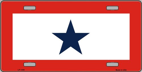 Blue Star Mother (One) Metal License Plate Tag Sign