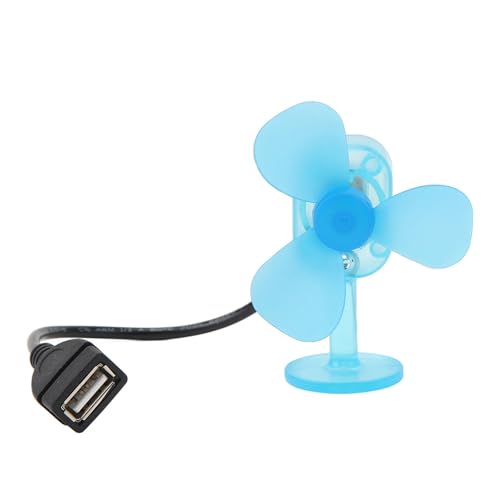 Wodsty Cargador USB de energía eólica para vehículos eléctricos al aire libre, ventilador de turbina de viento portátil con salida USB de 5 V para cargar Ph móvil y banco de energía, azul