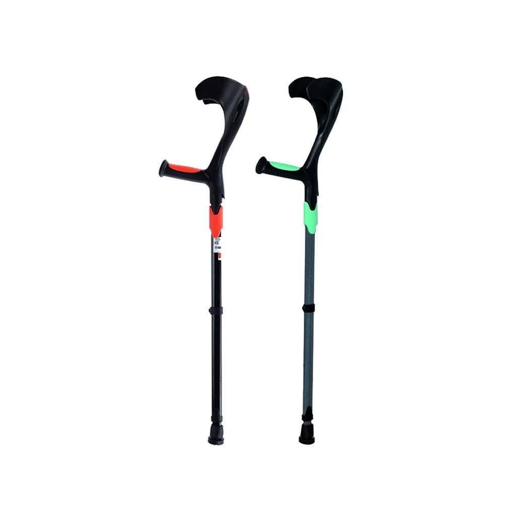 Muleta con Fractura De Axila Ajustable Y Muleta Doble Antideslizante for Adultos con Muletas De Codo Y Bastón De Brazo for Discapacitados (Color : Green)